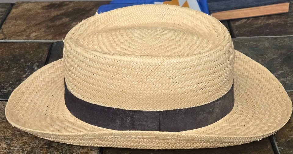 Fedora - 100% Straw. Large/XLarge. EUC. - photo 3