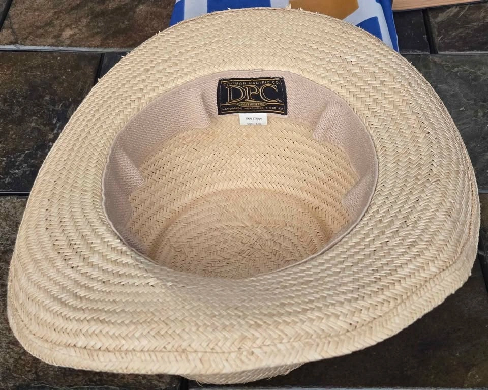 Fedora - 100% Straw. Large/XLarge. EUC. - photo 5
