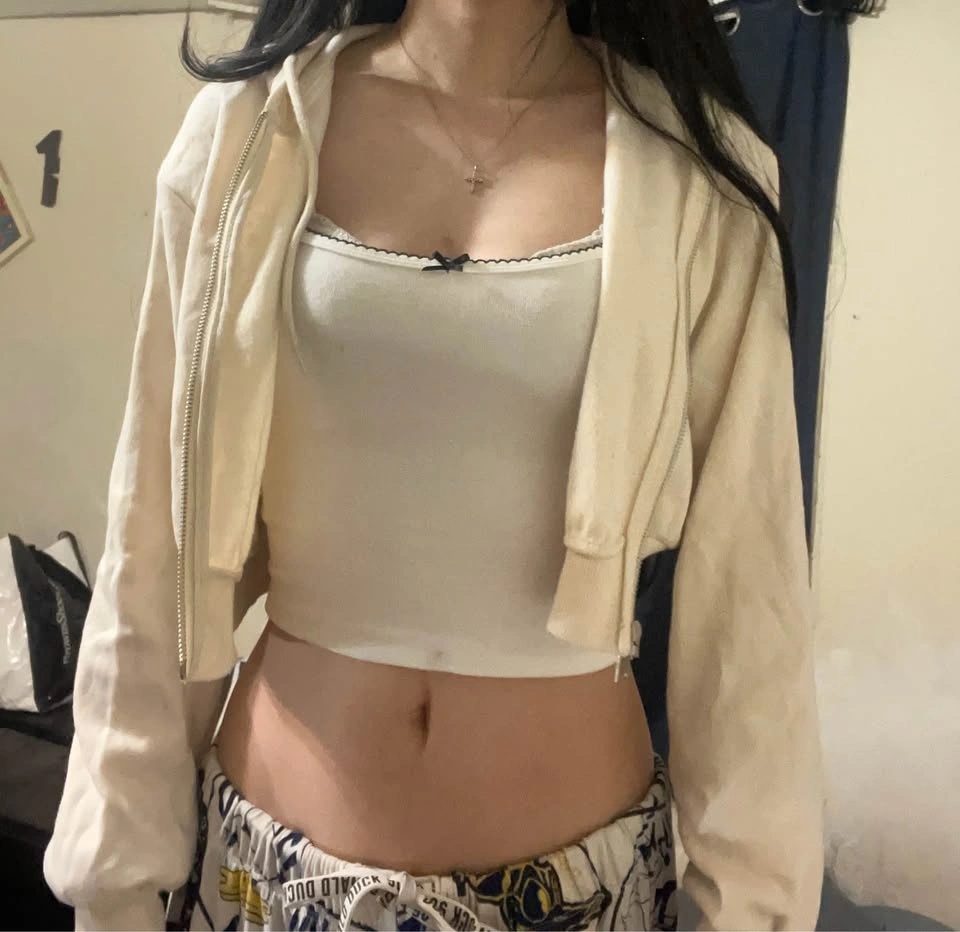 White Crop Sweater - photo 2