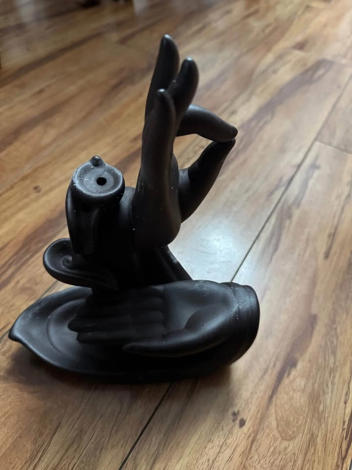 Lotus Flower Monk Backflow Incense Burner - photo 2