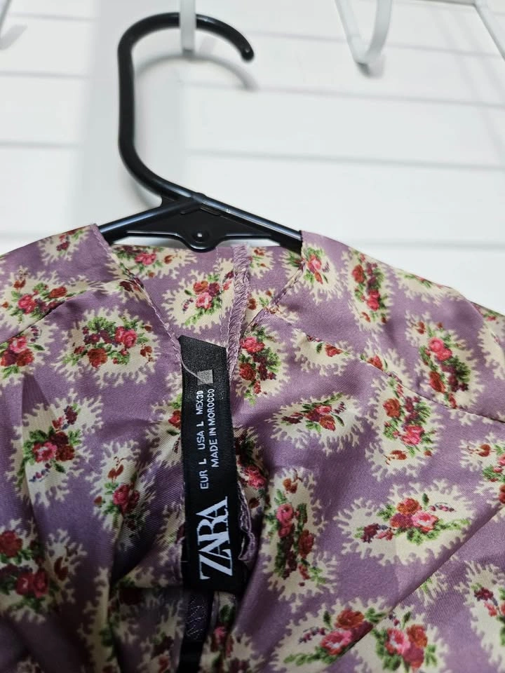 Women's Silk Blouse Size L with Side Zipper - photo 2