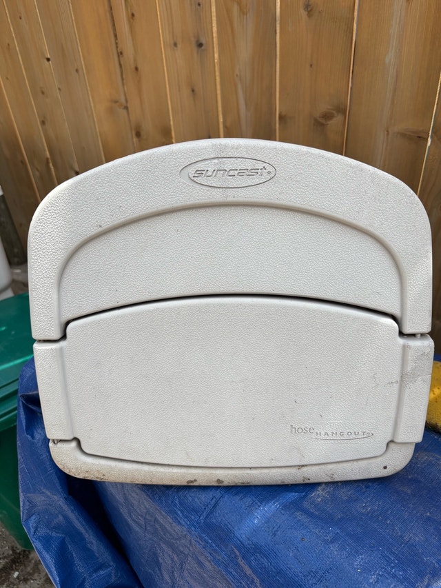 Suncast Hose Hangout Holder with Storage