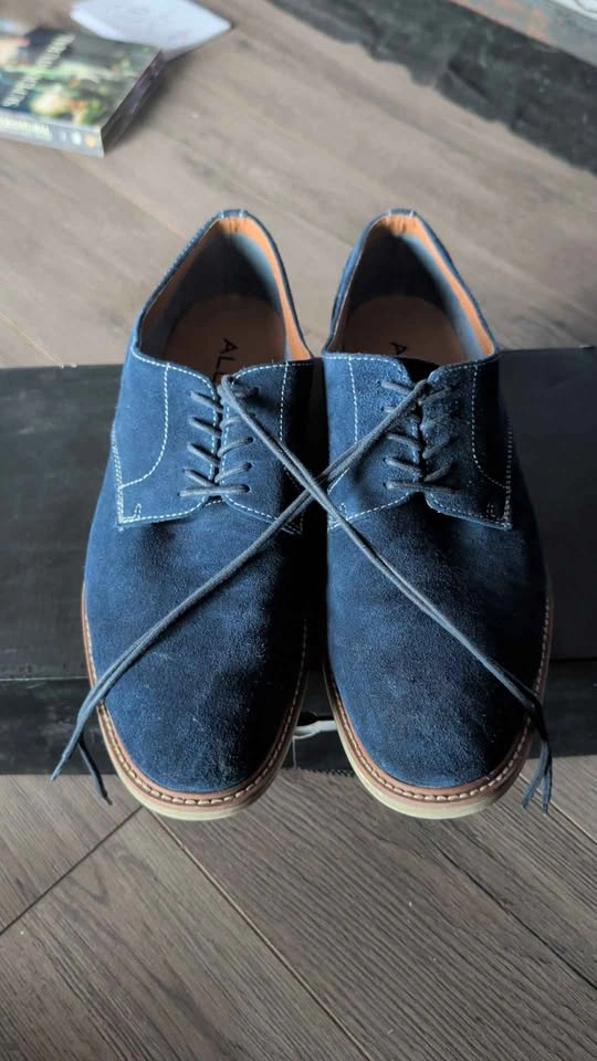 Aldo Blue Suede Dress Shoes - photo 2