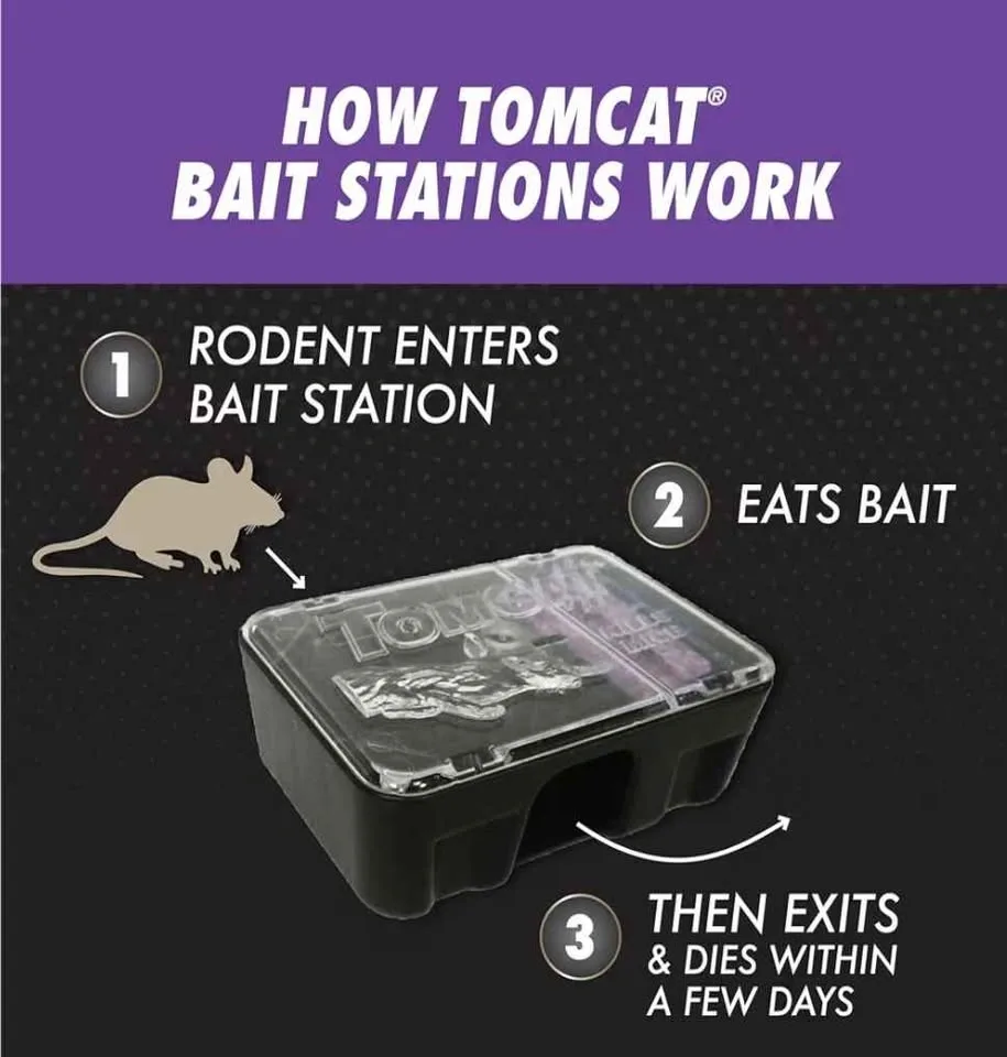 Tomcat Mouse Killer Bait Station Advanced Formula 4 x 28g - photo 5