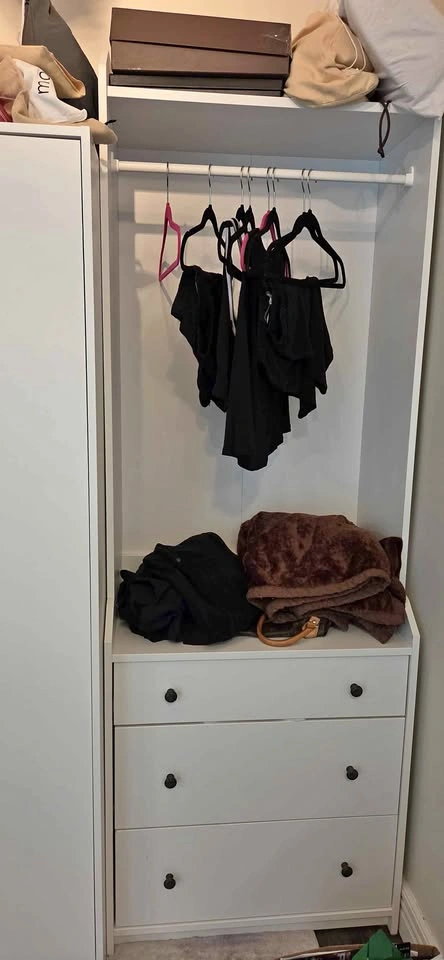 HAUGA Ikea 3 drawer wardrobe