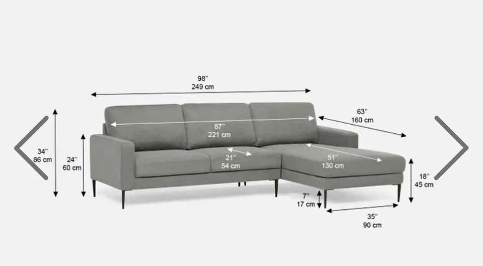 Structube Teresa Couch - Light Gray