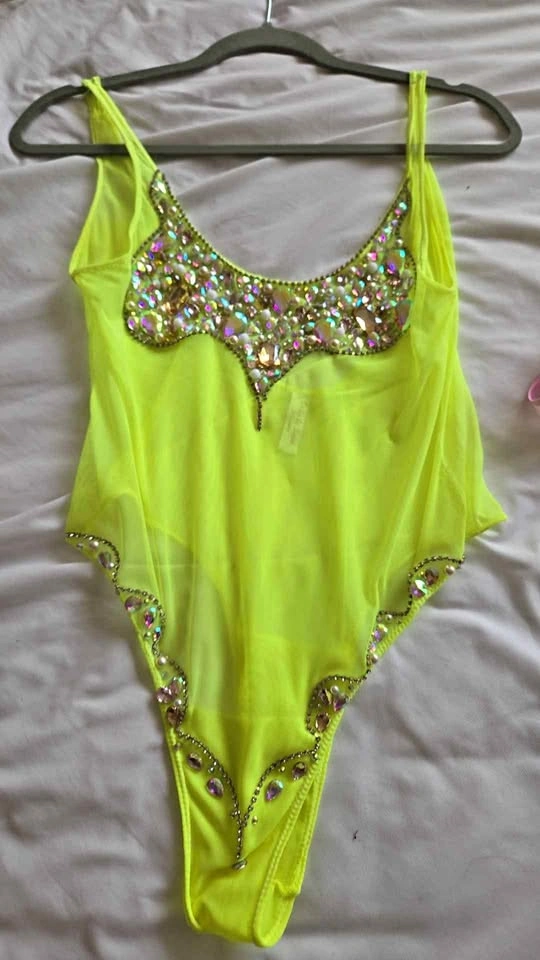 Bodysuit Bathing Suit with Jewels - Large