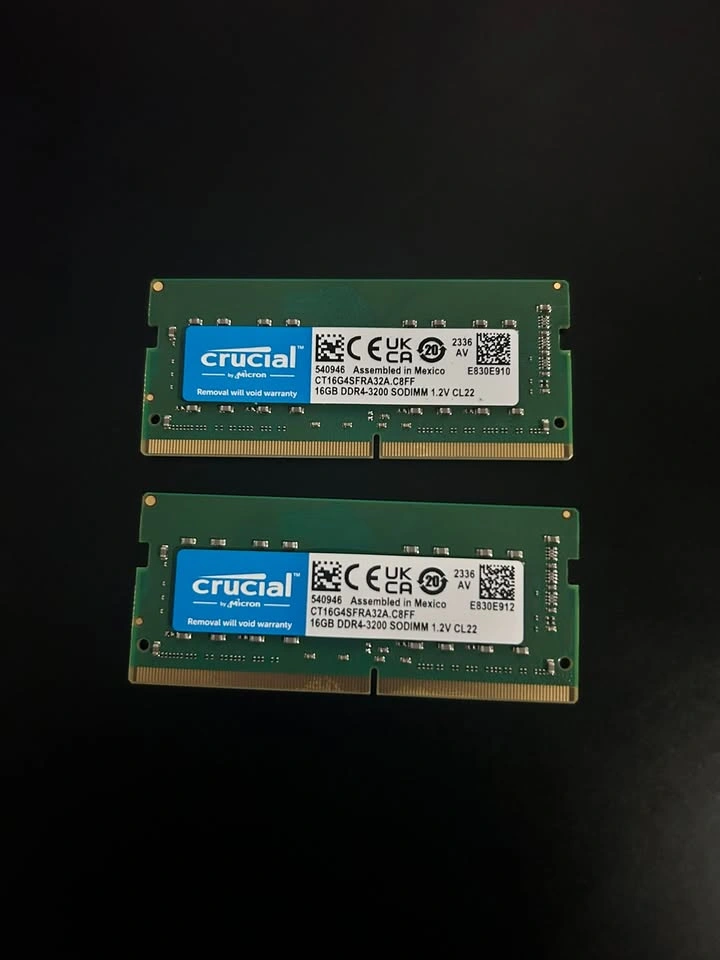 Crucial 32GB DDR4 RAM Kit (2x16GB) 3200MHz CL22 Laptop Memory - photo 2
