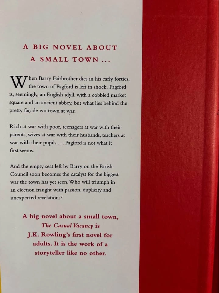 The Casual Vacancy by J.K. Rowling – Hardcover - photo 2