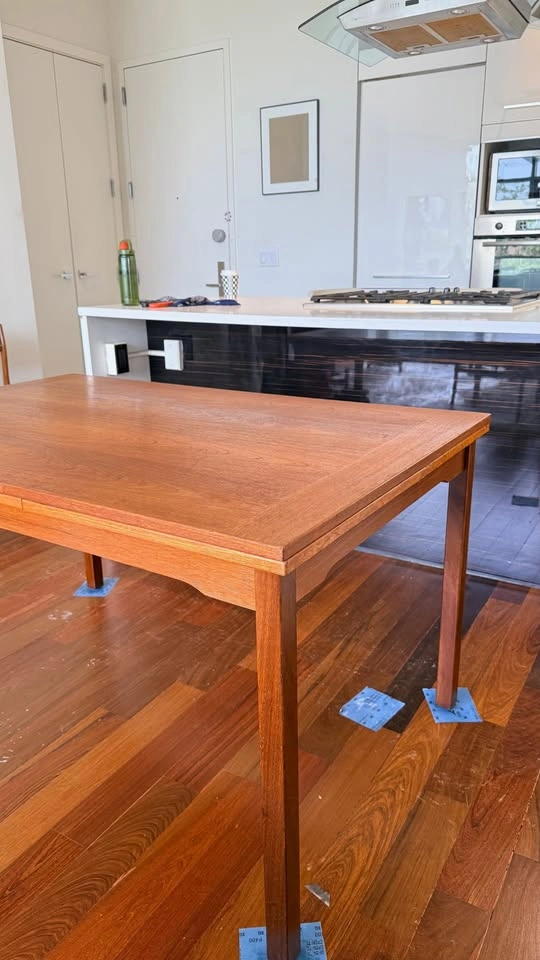 Danish Teak Extendable Dining Table + 4 Chairs - photo 5