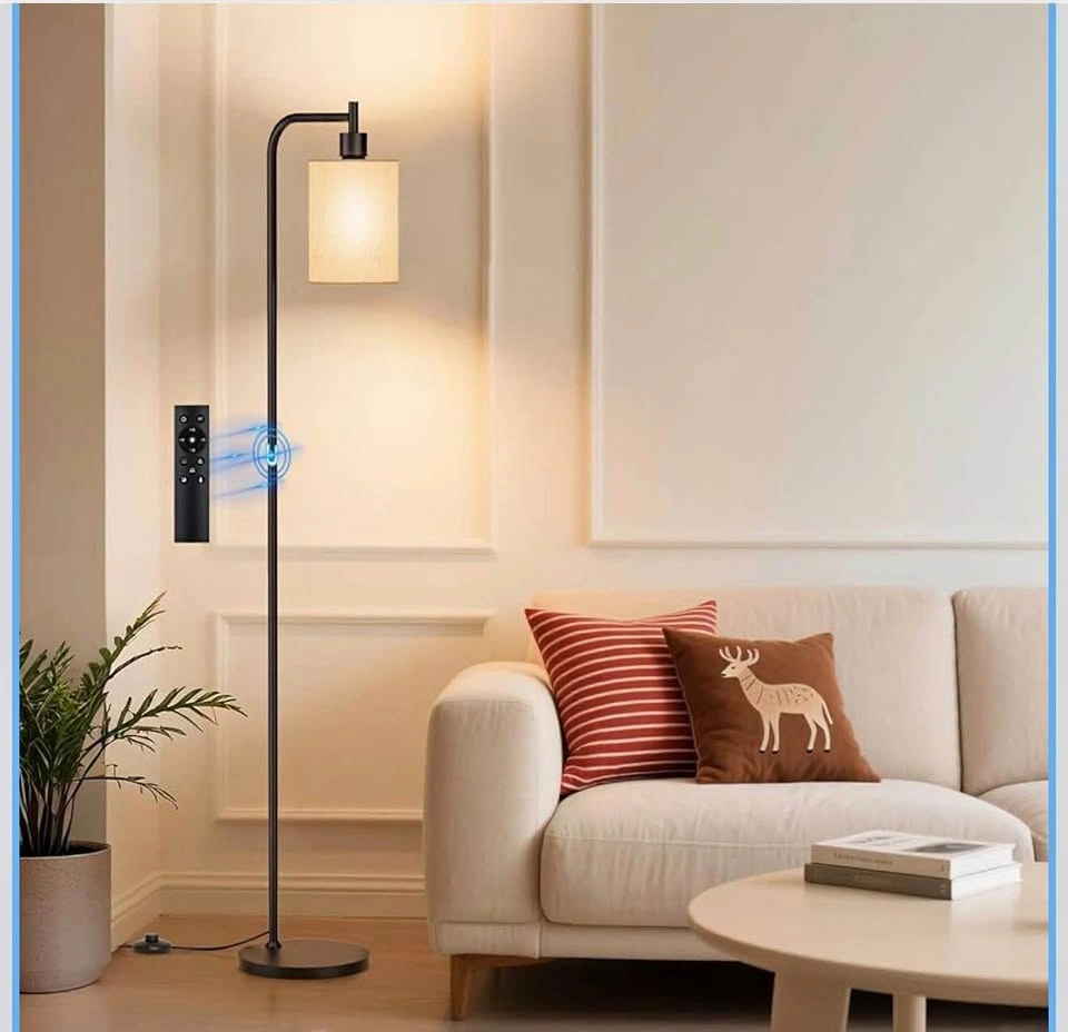 SIBRILLE Floor Lamp with Linen Shade