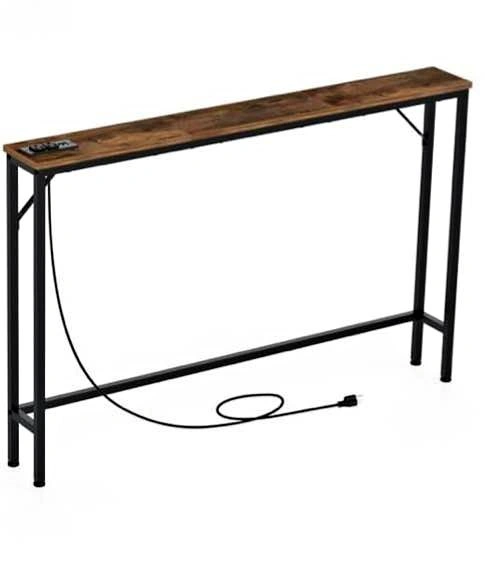 Brand New! Skinny Console Table with Charging Station