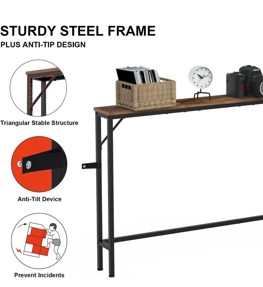 Brand New! Skinny Console Table with Charging Station - photo 4