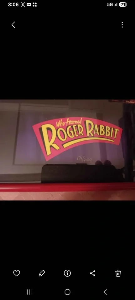 Who Framed Roger Rabbit Lithograph - photo 2