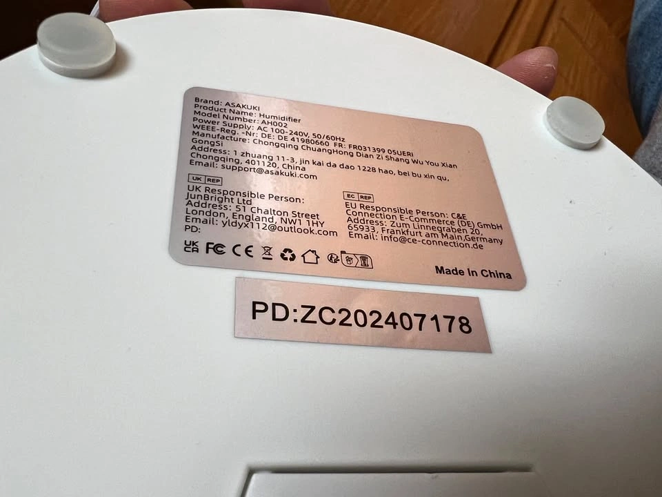 ASAKUKI Humidifier - Excellent Condition