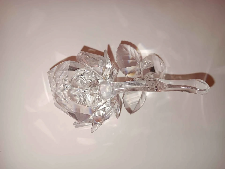 Swarovski Crystal Rose on Stem with Leaves - photo 5