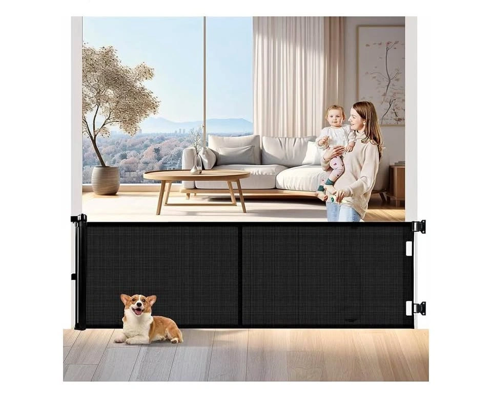 Extra Wide Retractable Baby Gate (Up to 78")