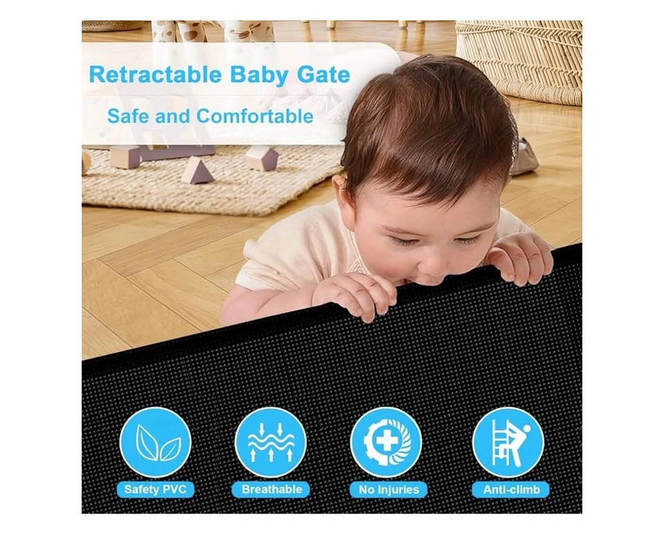 Extra Wide Retractable Baby Gate (Up to 78") - photo 5