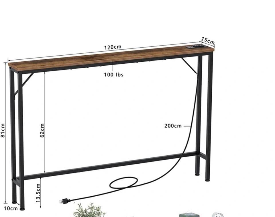 Brand New Console Table with Charging Station - photo 2