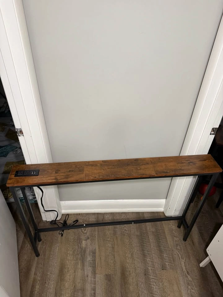 Brand New Console Table with Charging Station - photo 3