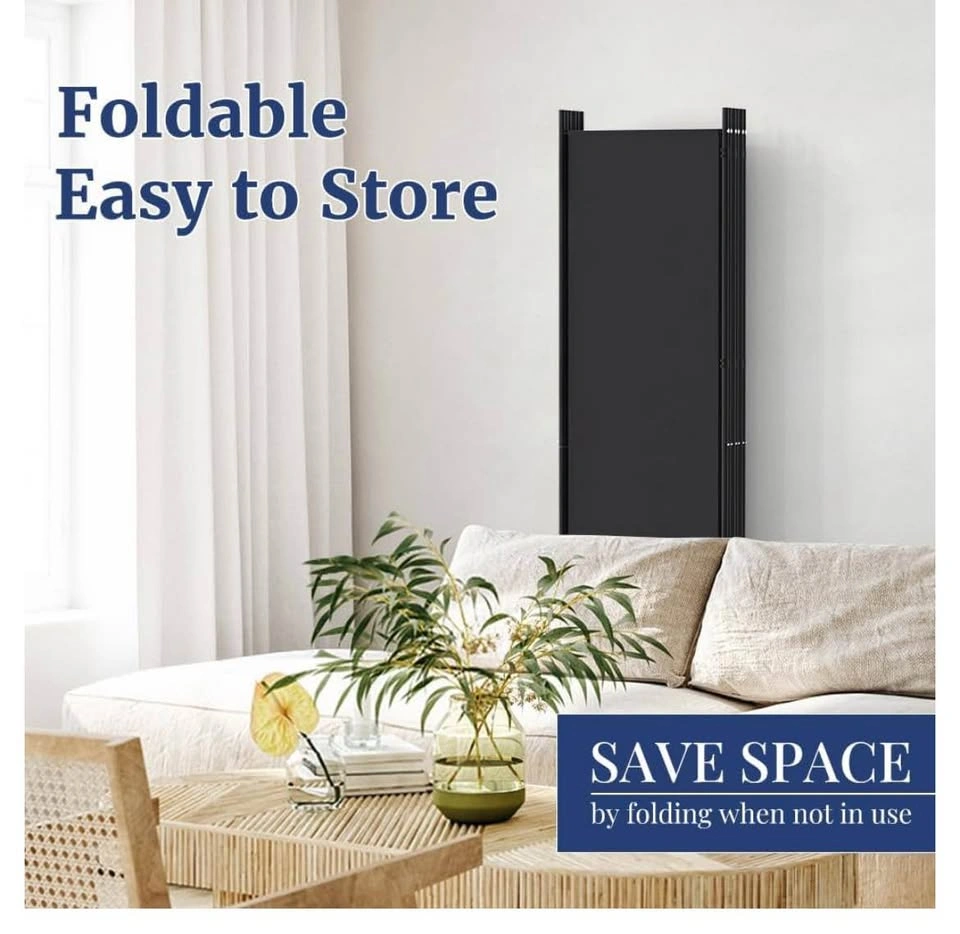 6 Panel Room Divider - 6FT Tall Rolling Privacy Screen - photo 3