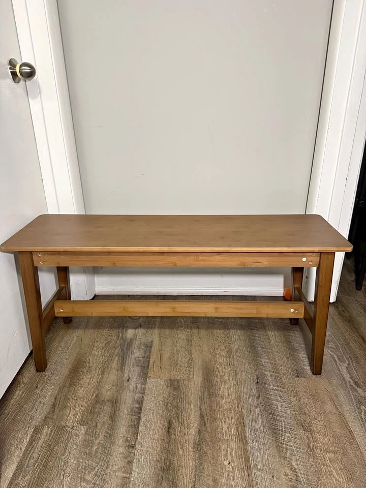 100cm Bamboo Dining Bench - Mocha