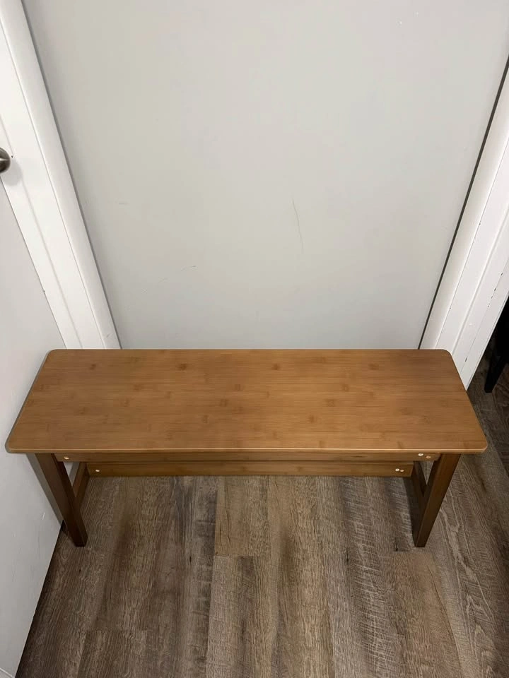 100cm Bamboo Dining Bench - Mocha - photo 4