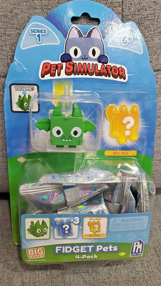 Pet Simulator Dragon Fidget Pet 4-Pack (Series 1)