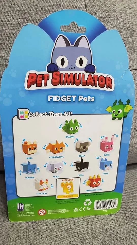 Pet Simulator Dragon Fidget Pet 4-Pack (Series 1) - photo 3