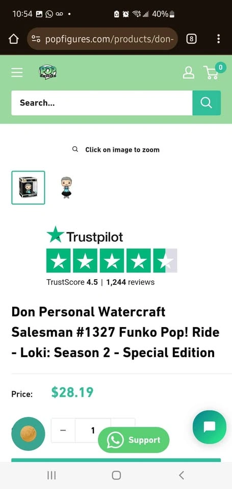Don Personal Watercraft Salesman #1327 Funko Pop! Ride - Loki S2 - photo 2