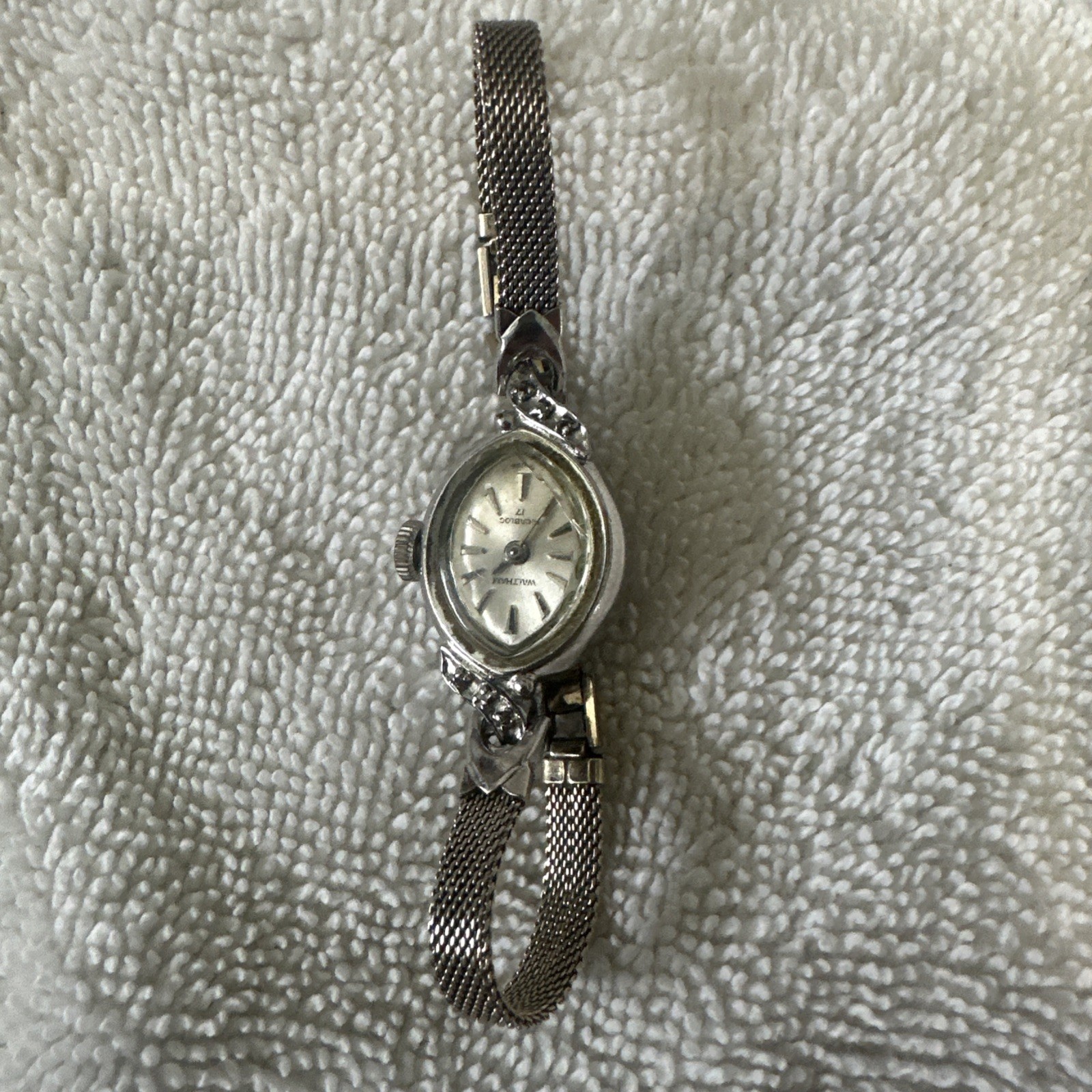 Vintage Waltham Ladies Watch 17 Jewels Incabloc Teardrop Case Un - photo 4