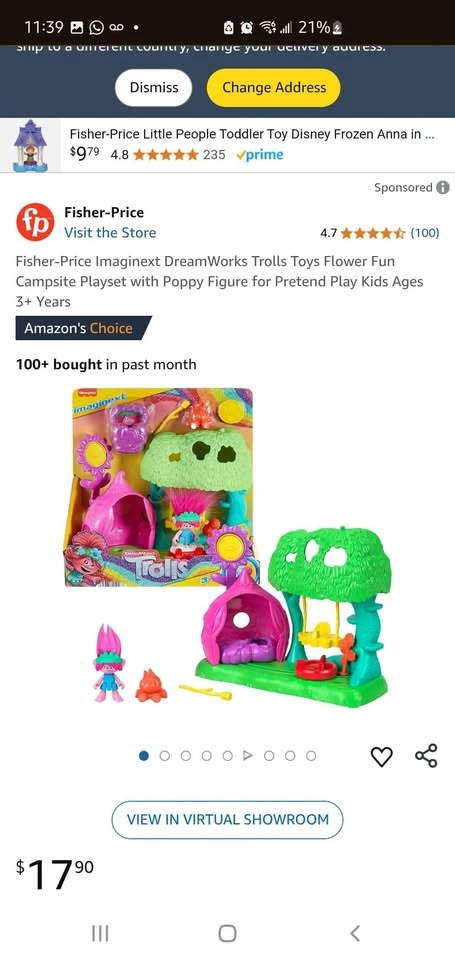 Trolls Toys Flower Fun Campsite Playset - photo 2