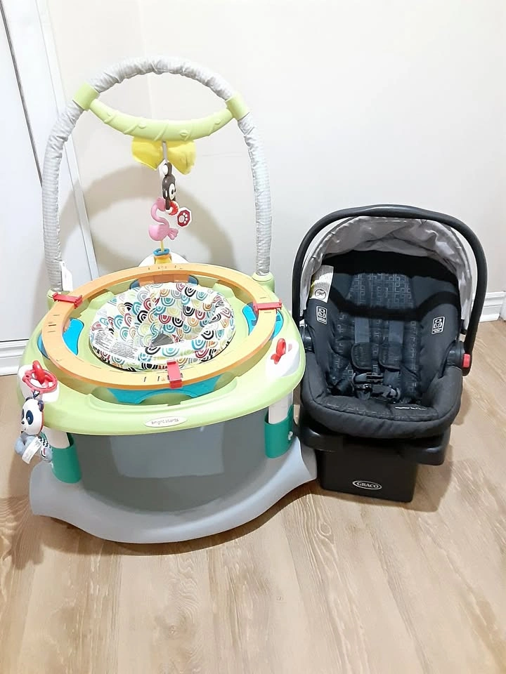 Graco Infant Car Seat & Bright Star Jumper Combo