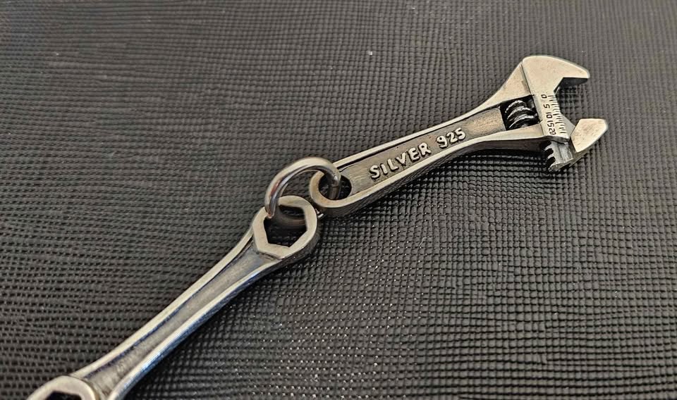 925 Silver Spanner and Wrench Pendants - photo 2