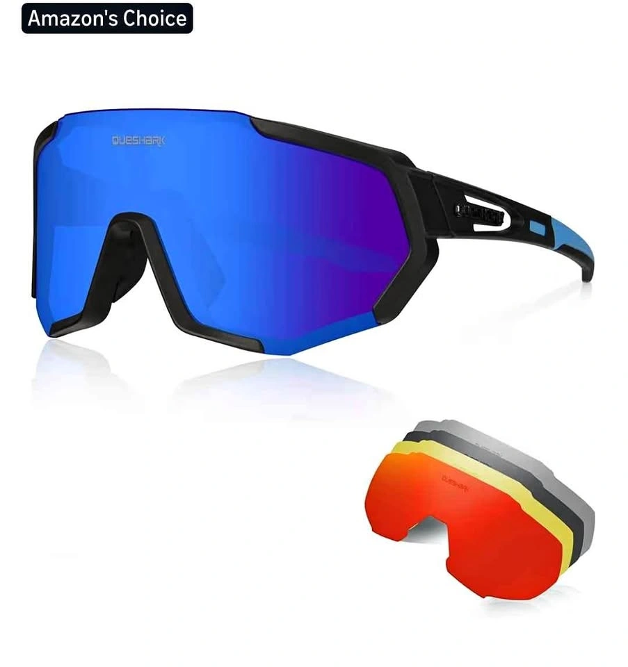 Queshark Cycling Glasses Unisex 4 Lens (Brand New)