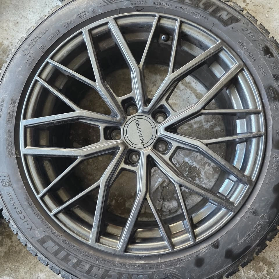 215/55/18 Michelin Winter Tires w/ Ruffino Rims & TPMS - photo 2