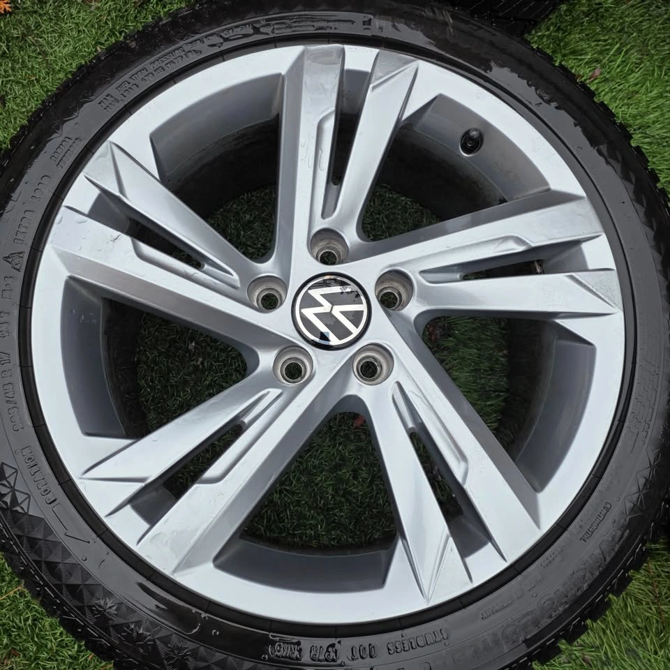 225/45/17 Continental Winter Tires w/ VW OEM Rims - photo 2