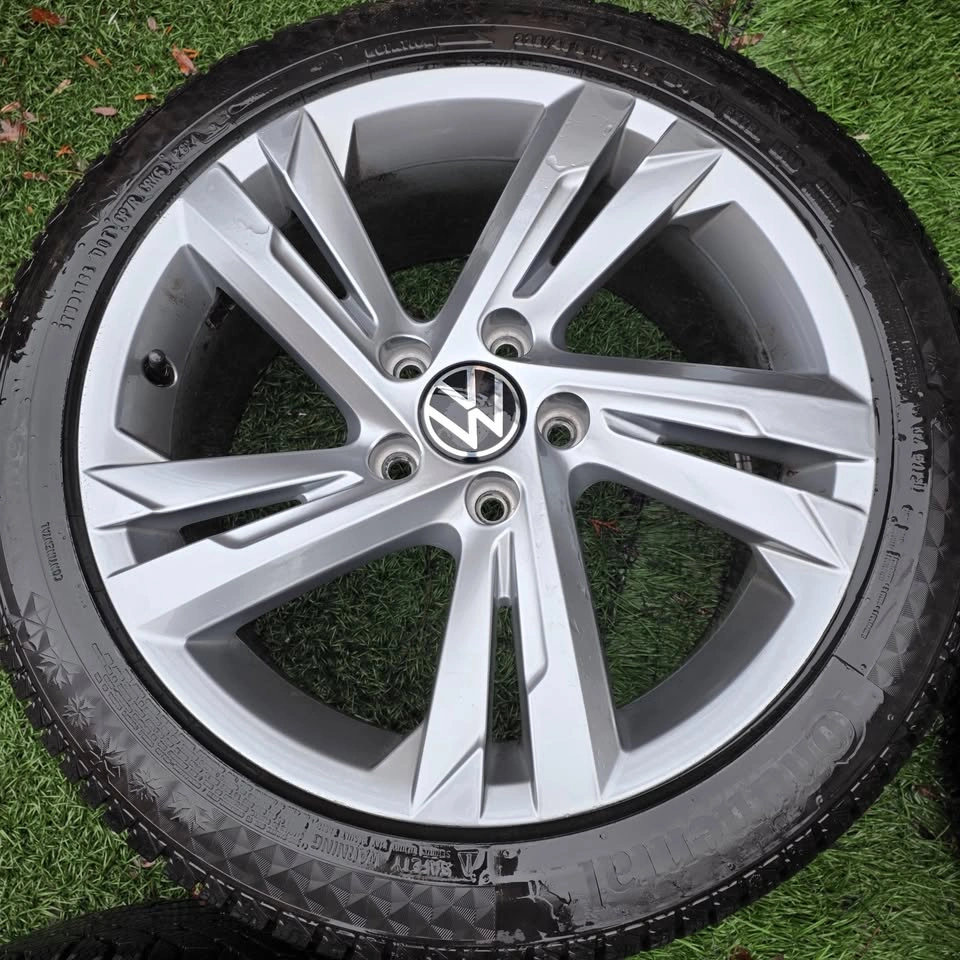 225/45/17 Continental Winter Tires w/ VW OEM Rims - photo 5