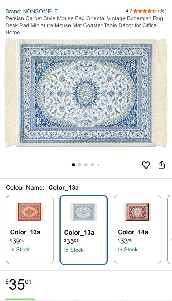 Mouse Pad - Persian Carpet Style - photo 2