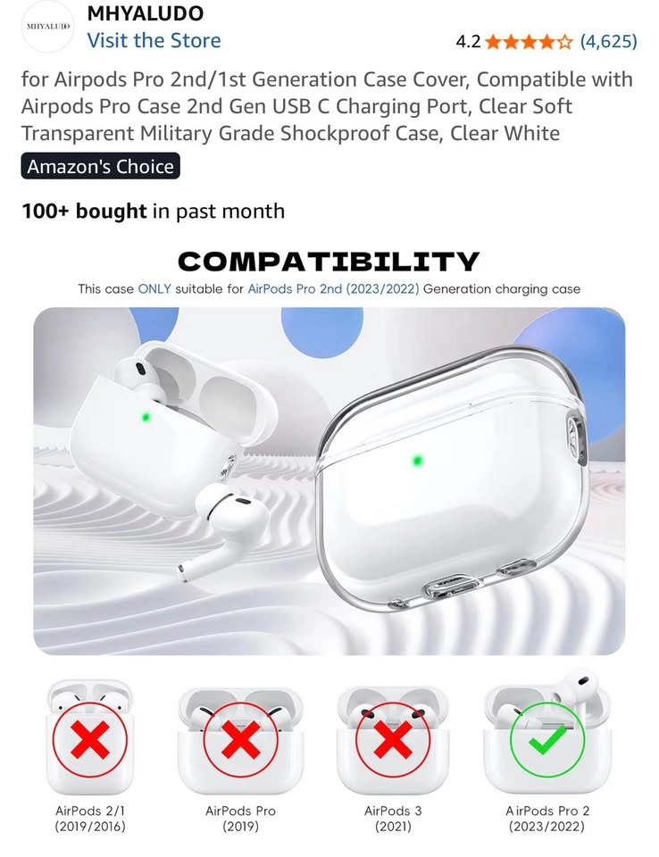 Airpods Pro 2nd/1st Gen Case Cover - photo 3