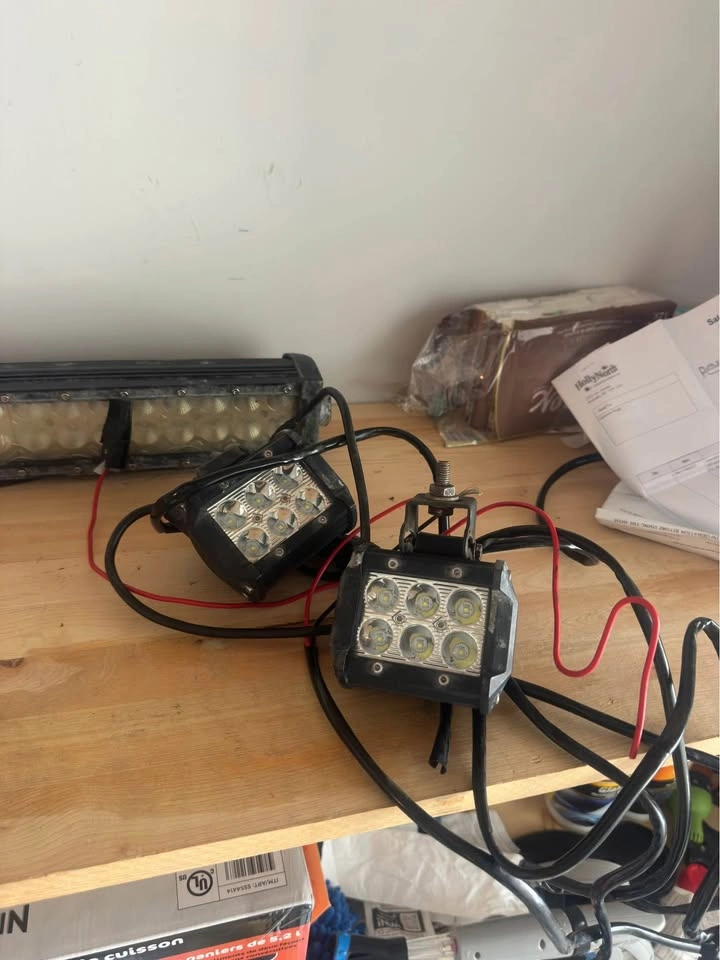 Light Bar + Pod Lights + Brackets for Jeep - photo 2