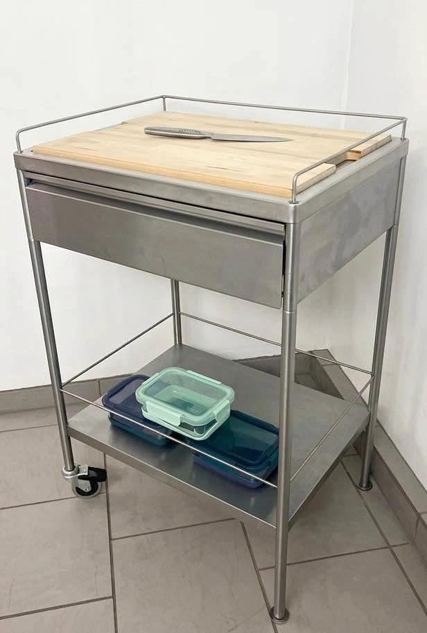 IKEA FLYTTA Stainless Steel Kitchen Cart - Excellent Condition