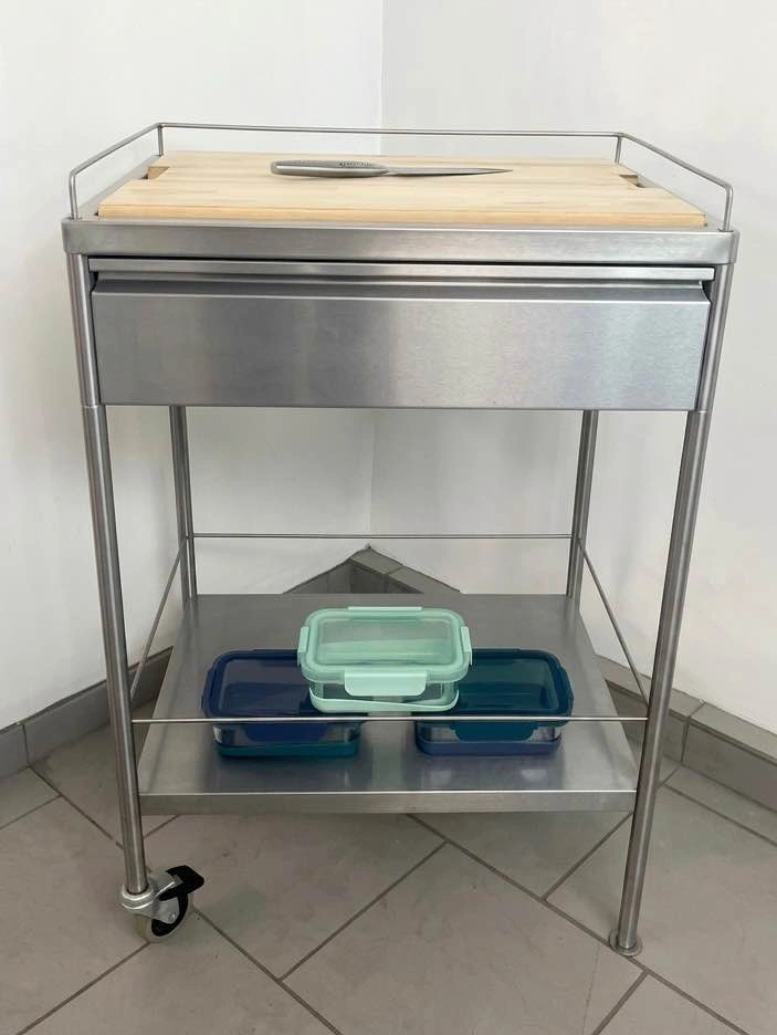 IKEA FLYTTA Stainless Steel Kitchen Cart - Excellent Condition - photo 2
