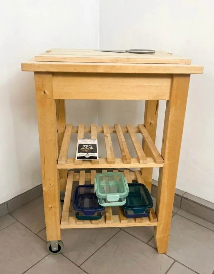 IKEA BEKVÄM Kitchen Cart / Utility Cart - Like New Solid Wood - photo 2