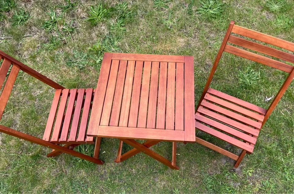 IKEA ASKHOLMEN Bistro Set with Cushions – Excellent Condition - photo 5