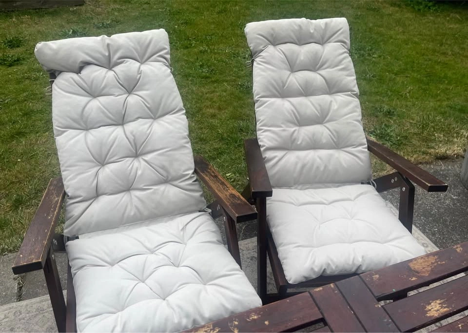 IKEA ÄPPLARÖ Solid Wood Outdoor Dining Set - Table, Chairs, Benc - photo 4