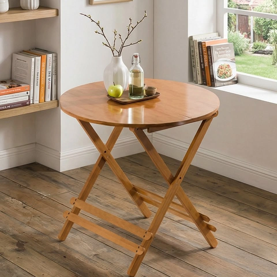 Compact Foldable Round Table - Outdoor Patio Use - photo 2