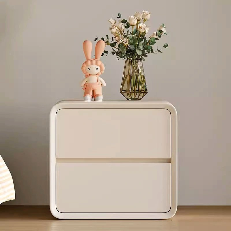 A409 Wood+ Metal & PU Leather Nightstand CBD017 ~ From $98
