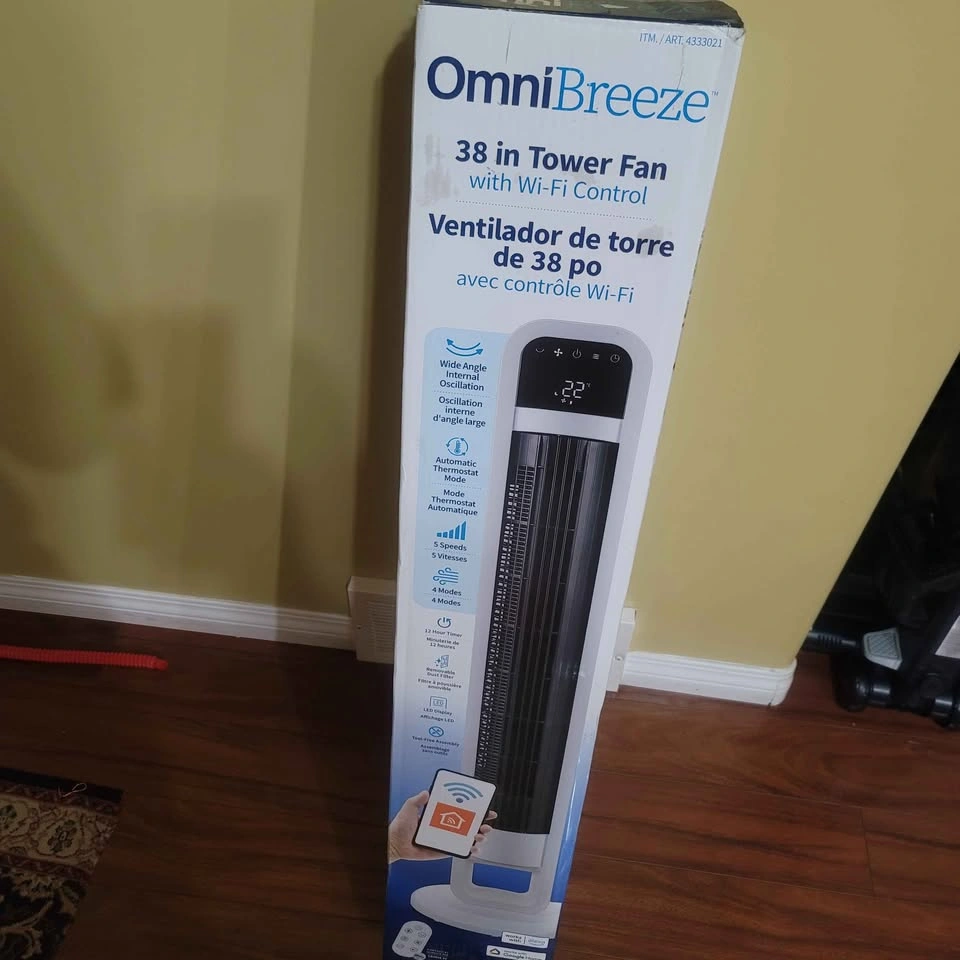 Omnibreze Tower fan (Brand new in box) Remote missing - photo 2