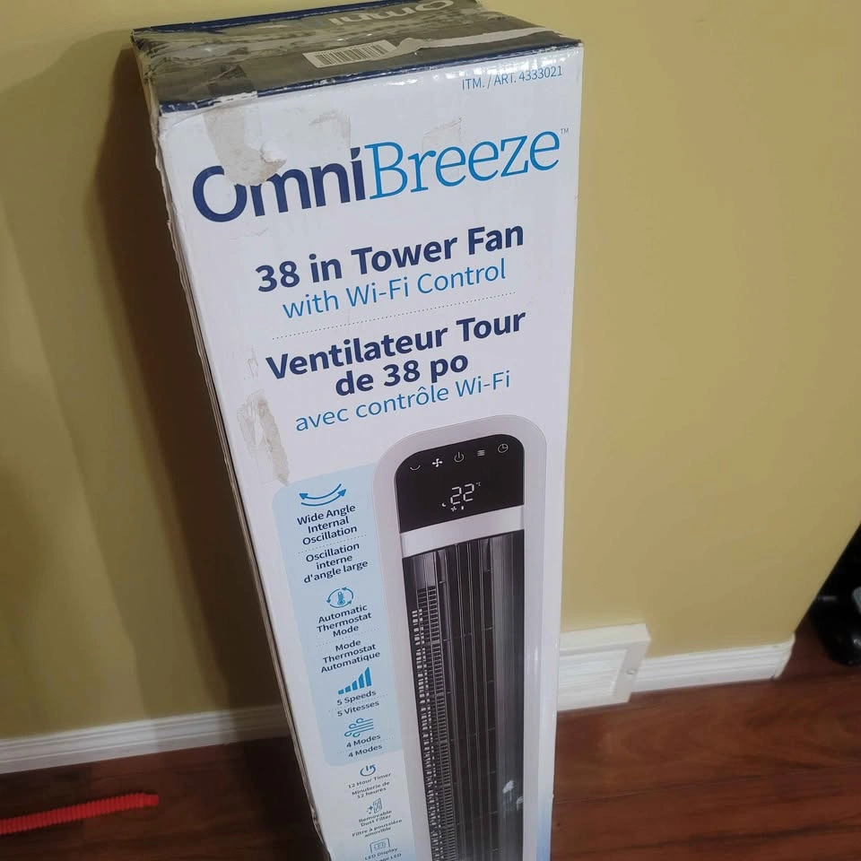 Omnibreze Tower fan (Brand new in box) Remote missing - photo 3